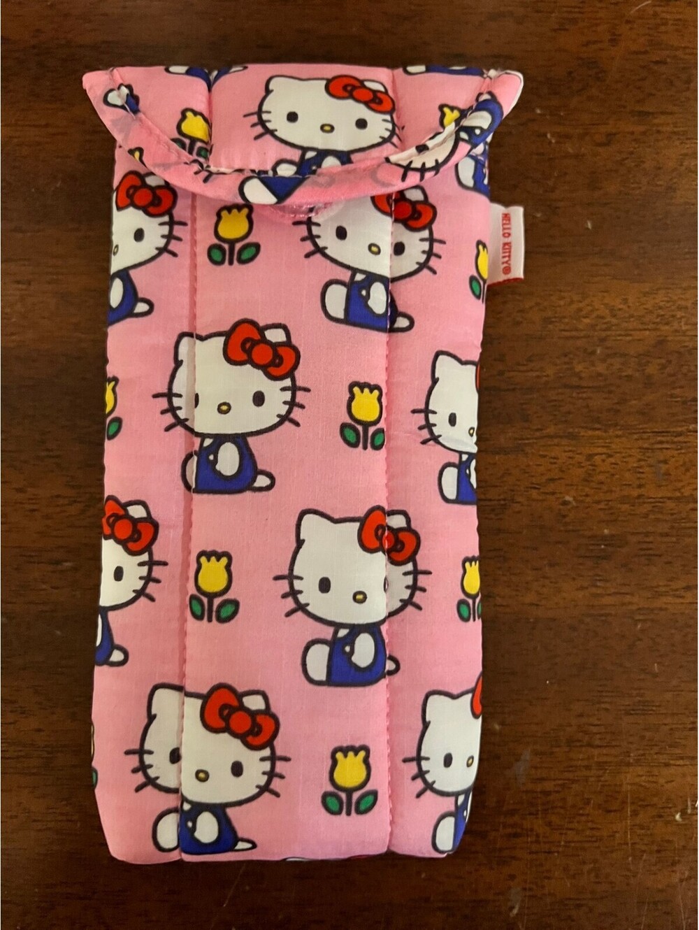 BAGGU x Hello Kitty Puffy Glasses Case Pink Sanrio 8x3.5